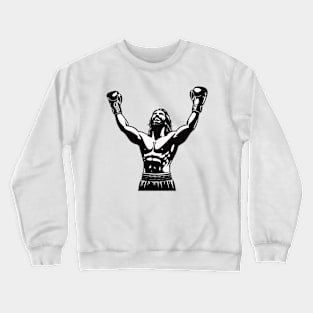 Boxer with winning pose - cool boxing design Crewneck Sweatshirt